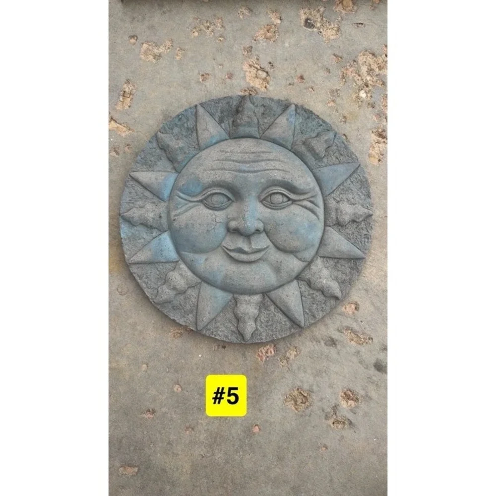 Celestial Sun Faced Wall Garden Decor